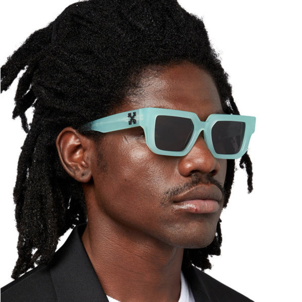 NWT Off White SILVERSTONE-OERI146S25PLA0015307 Rectangle 52mm Sunglasses